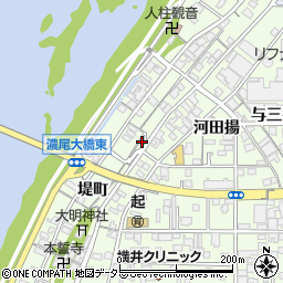 愛知県一宮市起堤町18周辺の地図