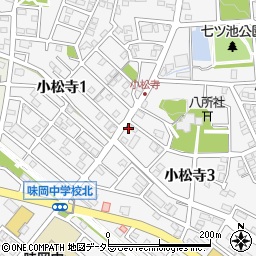 愛知県小牧市小松寺周辺の地図
