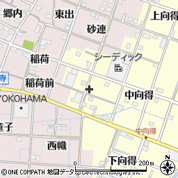 愛知県一宮市千秋町浮野中向得335周辺の地図