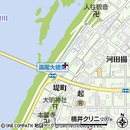 愛知県一宮市起堤町87周辺の地図