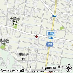 福春周辺の地図