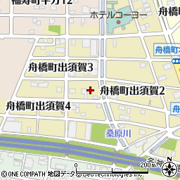 岐阜県羽島市舟橋町出須賀周辺の地図
