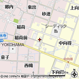 愛知県一宮市千秋町浮野中向得342周辺の地図