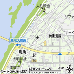 愛知県一宮市起堤町21周辺の地図