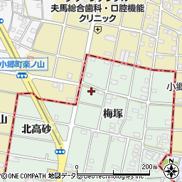 愛知県一宮市千秋町加納馬場梅塚47周辺の地図