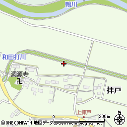 滋賀県高島市拝戸周辺の地図