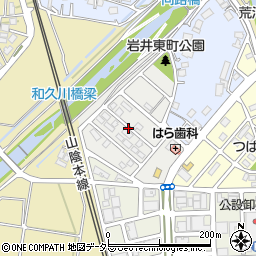 京都府福知山市岩井東町周辺の地図