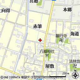 愛知県一宮市千秋町浮野赤筆85周辺の地図