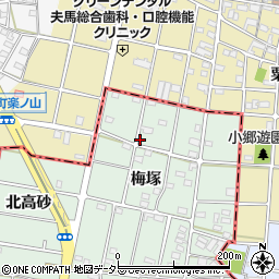 愛知県一宮市千秋町加納馬場梅塚33周辺の地図