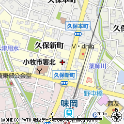 愛知県小牧市久保新町47周辺の地図