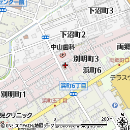 愛知県一宮市別明町周辺の地図