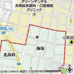 愛知県一宮市千秋町加納馬場梅塚36-1周辺の地図