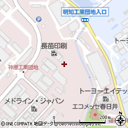 愛知県春日井市神屋町（引沢）周辺の地図