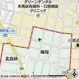 愛知県一宮市千秋町加納馬場梅塚36周辺の地図