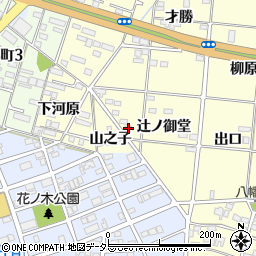 愛知県一宮市大赤見辻ノ御堂34周辺の地図