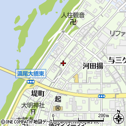 愛知県一宮市起堤町66周辺の地図