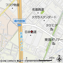 日本通運株式会社　小牧支店小牧流通センター周辺の地図