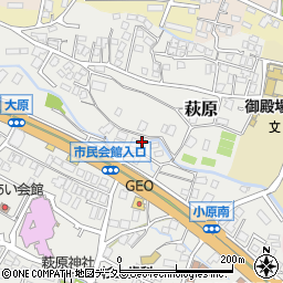 静岡県御殿場市萩原404-1周辺の地図