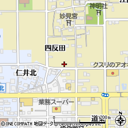愛知県一宮市三条四反田58周辺の地図