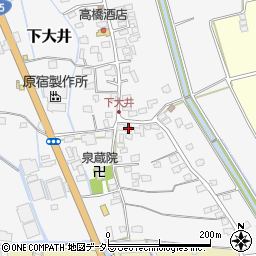 神奈川県小田原市下大井277周辺の地図