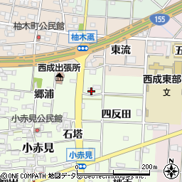 愛知県一宮市小赤見四反田6周辺の地図