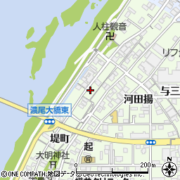 愛知県一宮市起堤町65周辺の地図