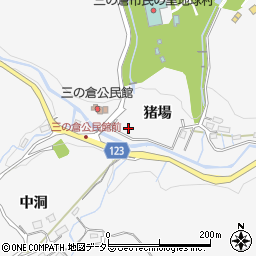 岐阜県多治見市三の倉町周辺の地図