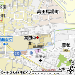 養老町立高田中学校周辺の地図