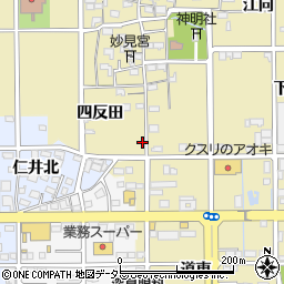 愛知県一宮市三条四反田57周辺の地図