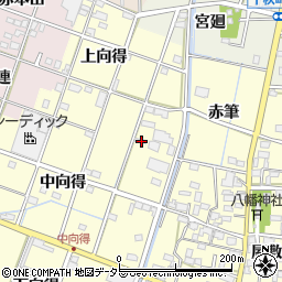 愛知県一宮市千秋町浮野中向得33周辺の地図