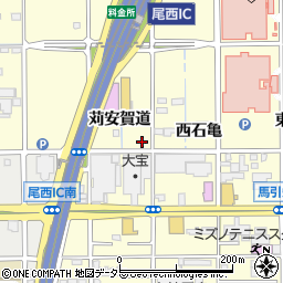 愛知県一宮市開明（苅安賀道）周辺の地図