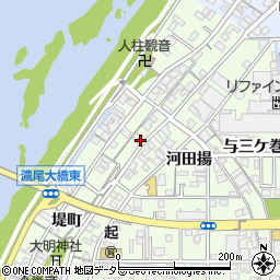 愛知県一宮市起堤町26周辺の地図