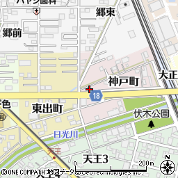 愛知県一宮市神戸町28周辺の地図