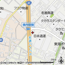 愛知県小牧市横内659周辺の地図