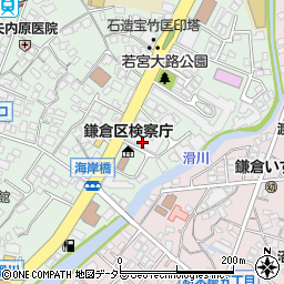 ザ・パークハウス鎌倉若宮大路周辺の地図