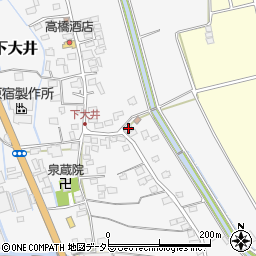 神奈川県小田原市下大井306周辺の地図