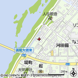 愛知県一宮市起堤町64周辺の地図