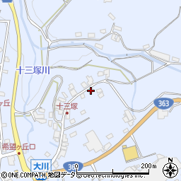 岐阜県瑞浪市陶町大川874-1周辺の地図