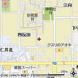 愛知県一宮市三条四反田61周辺の地図