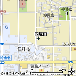 愛知県一宮市三条四反田37周辺の地図