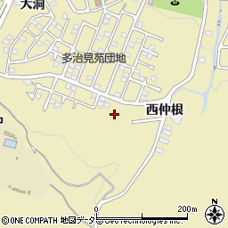 岐阜県多治見市大畑町（西仲根）周辺の地図
