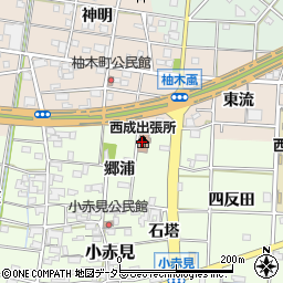西成公民館周辺の地図