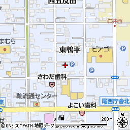 愛知県一宮市小信中島東鵯平36-5周辺の地図