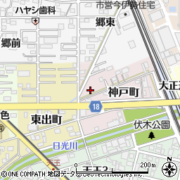 愛知県一宮市神戸町57周辺の地図