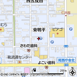 愛知県一宮市小信中島東鵯平36-7周辺の地図