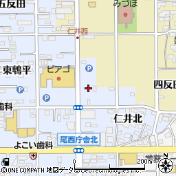 愛知県一宮市小信中島東鵯平81周辺の地図
