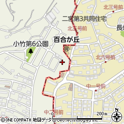 神奈川県小田原市小竹822-75周辺の地図