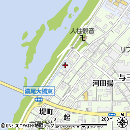 愛知県一宮市起堤町56周辺の地図