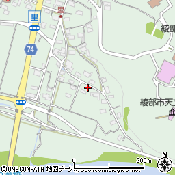 京都府綾部市里町東浦周辺の地図