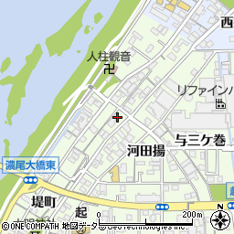 愛知県一宮市起堤町42周辺の地図
